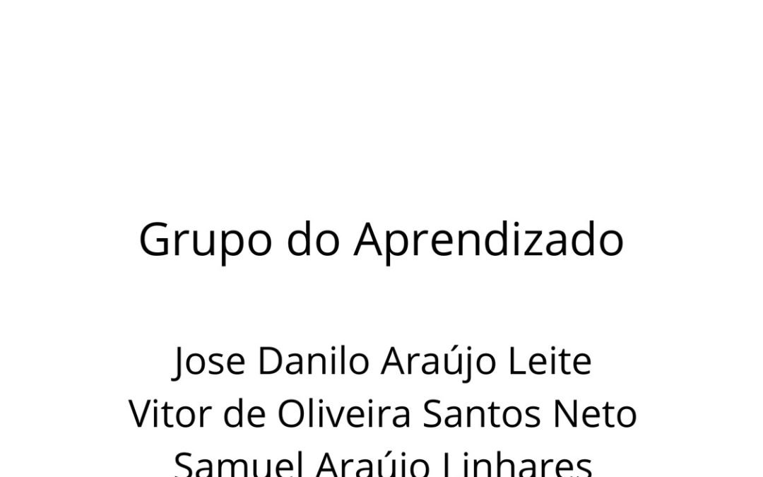 Grupo da aprendizagem